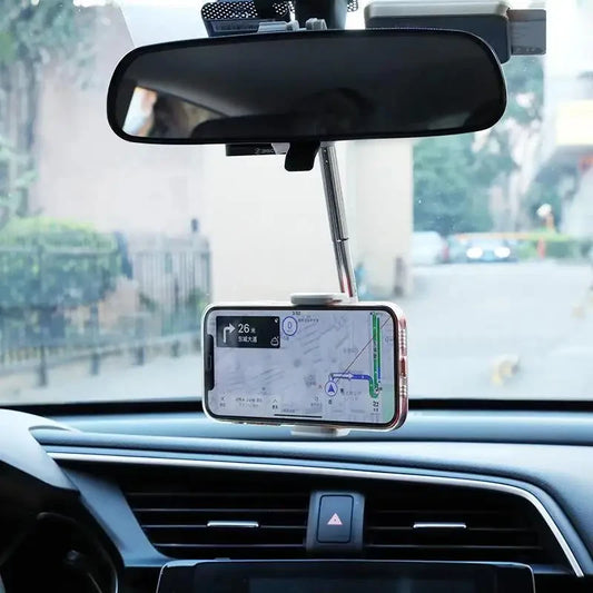 Car Rearview Mirror Phone Mount