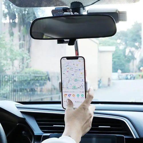 Car Rearview Mirror Phone Mount